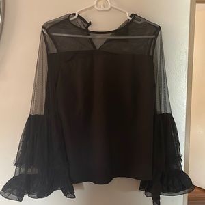 Forever 21 black organza top